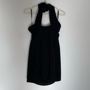 Superdown | Black Halter Dress Large